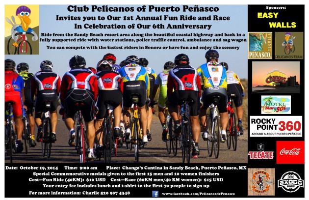Pelicanos-2014-English-with-Sponsors-JPEG-630x407 Club Pelicanos invites all to Fun Ride & Race  Oct 19