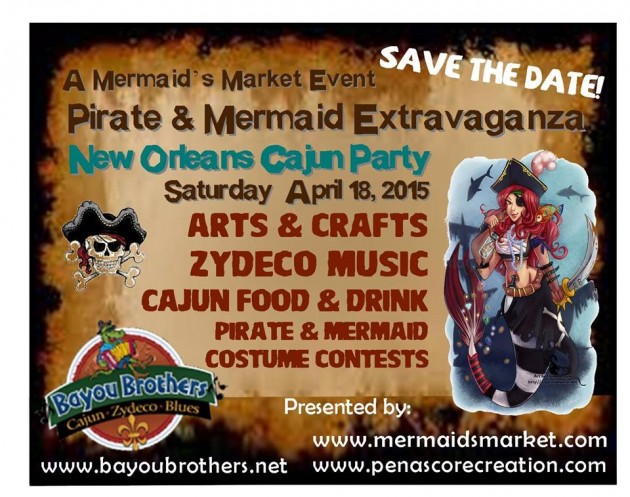 mermaids-pirates-april18-630x497 Pirates, Mermaids and Zydeco coming April 18th