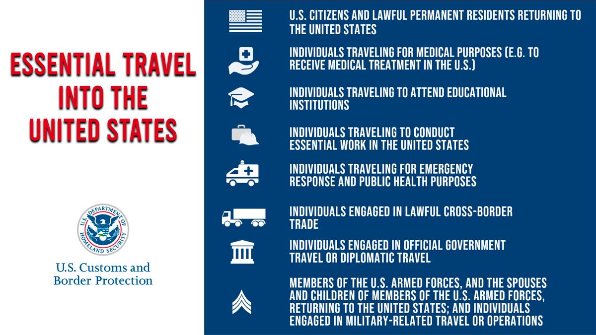 essential-travel-to-US-english U.S. extends essential travel guidelines to Aug 21st
