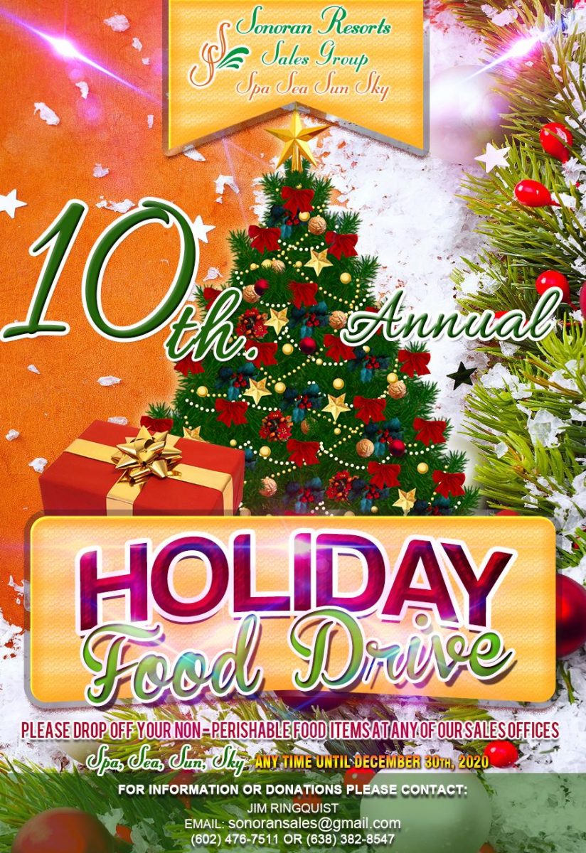 sonoran-resorts-holiday-food-drive-824x1200 10th Annual Sonoran Resorts Holiday Food Drive