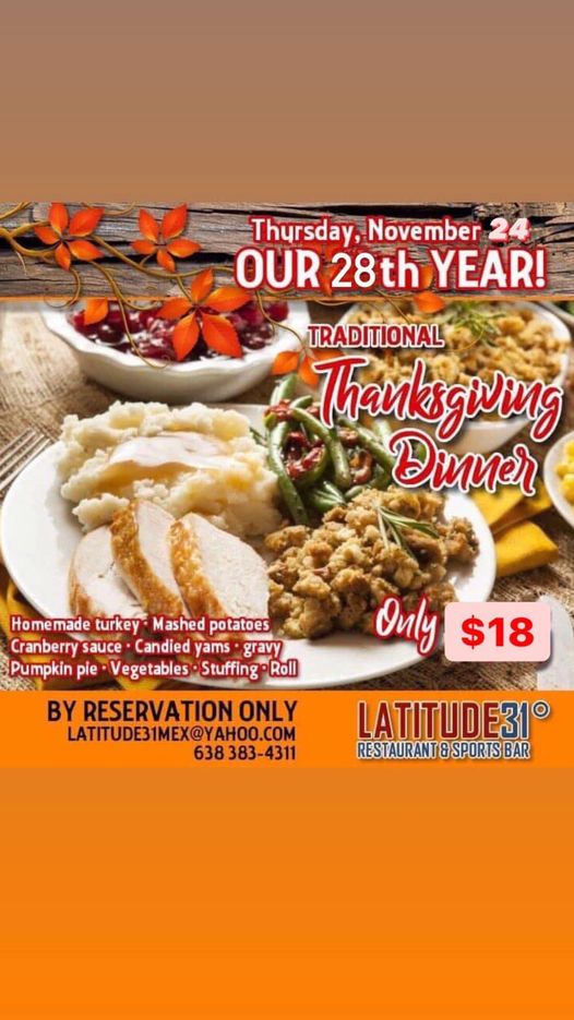 Thnksgiving-22-Latitude-31-1 Thanksgiving Dinner @ Latitude 31