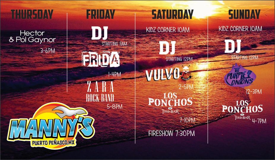 mannys-22-25-junio Manny's Beach Club weekend lineup