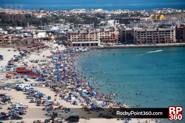 Semana Santa Vacationers Pack Puerto Penasco Beaches Rocky Point 360