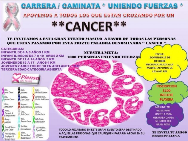 cancer-carrera-630x472 Puerto Peñasco joins fight against cancer