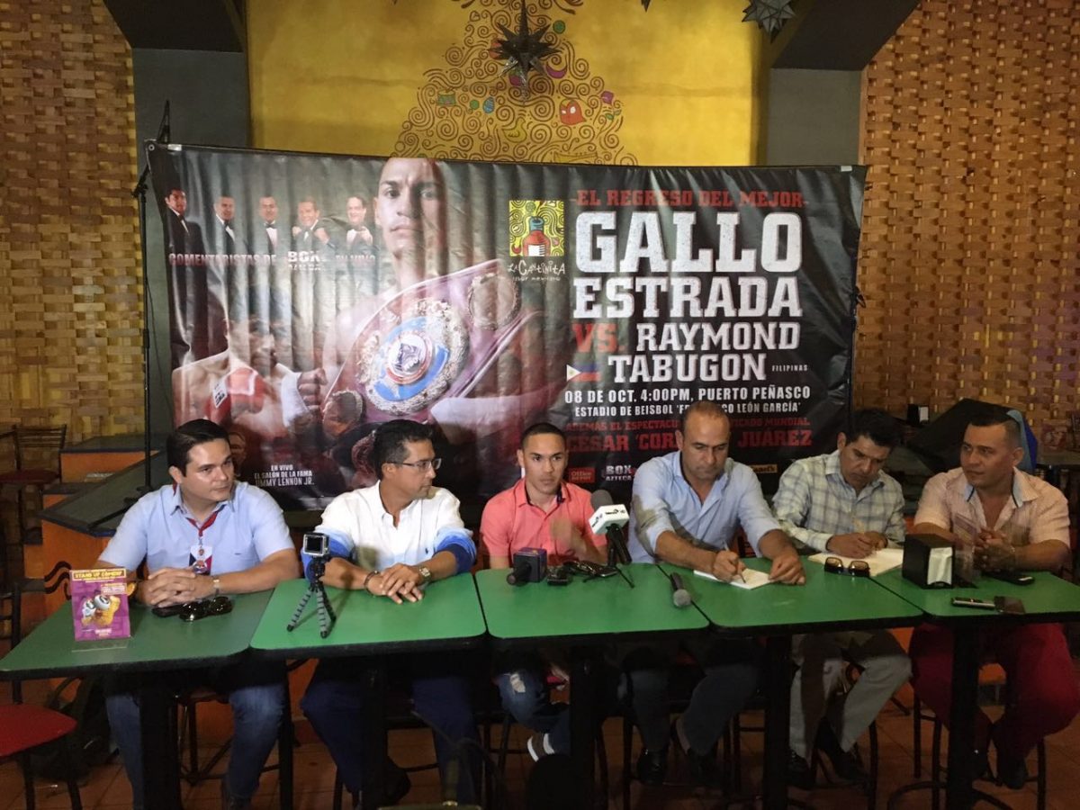 gallo-press-conf-sept2015-1200x900 WBO / WBA Flyweight Champion Juan Francisco “El Gallo” Estrada Returns