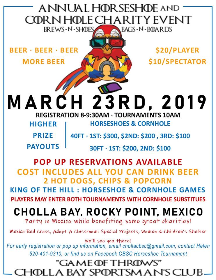 cbsc-horseshoe-march-2019 Welcome to 2019! Rocky Point Weekend Rundown