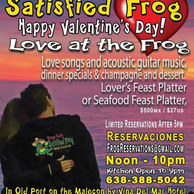 Satisfied-Frog-Valentines-19-620x620 AMOR! Valentine's Day 2019 in Puerto Peñasco
