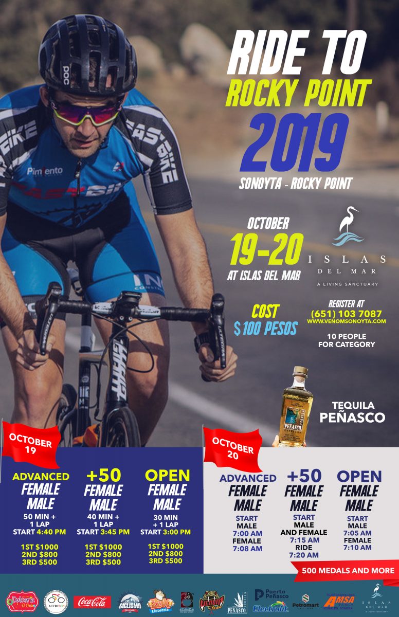 Flyer-carrera-ing-776x1200 Islas del Mar to host Ride to Rocky Point 2019.  Oct 19-20