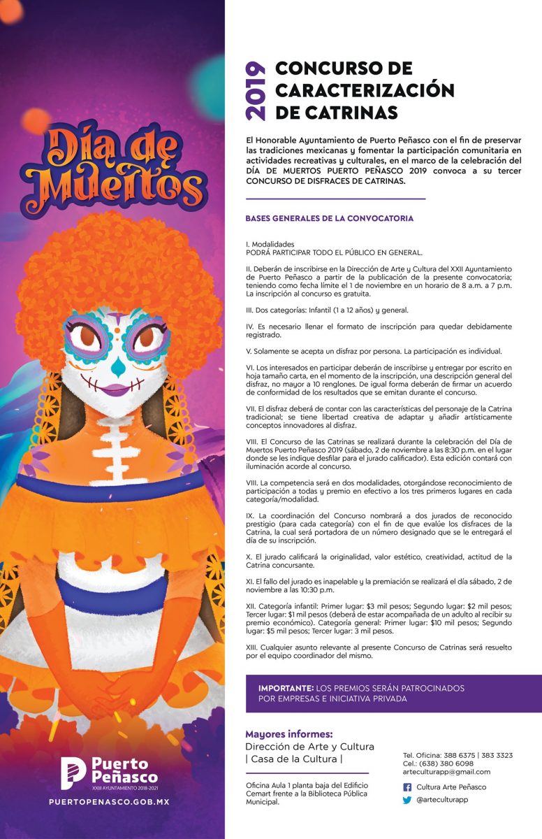 Concurso-de-Catrinas-776x1200 2019 Catrina Contest invite