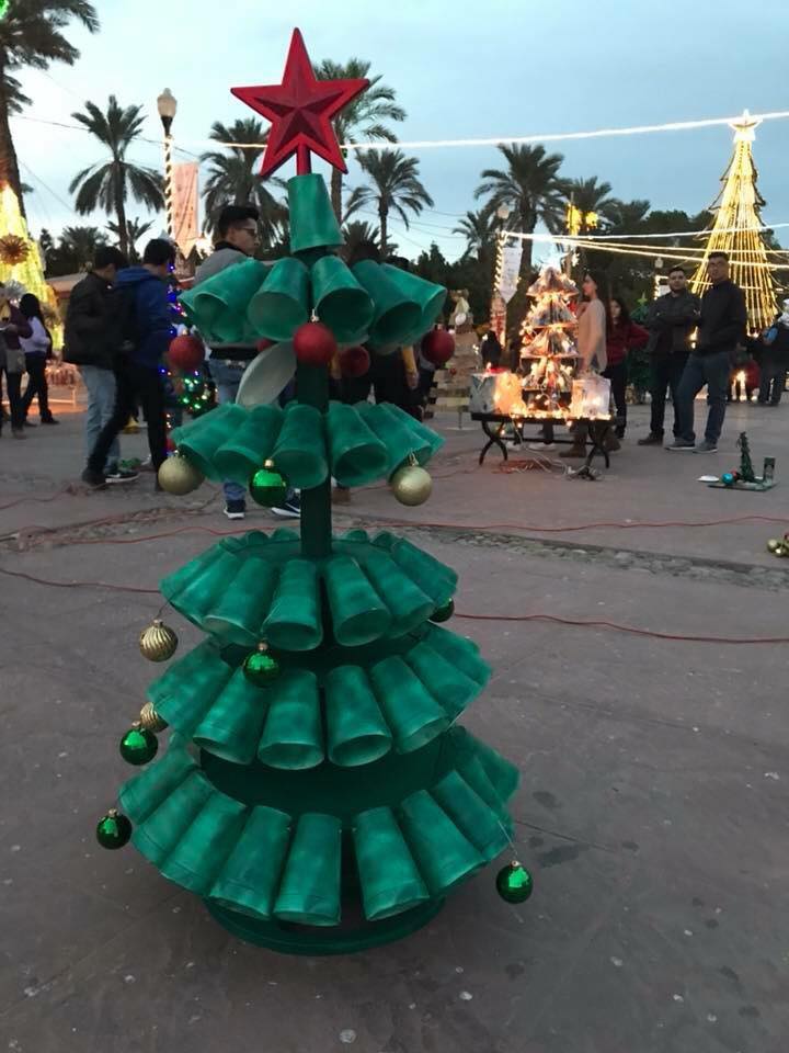 2 2019 Contest for Christmas Trees made from recycled materials