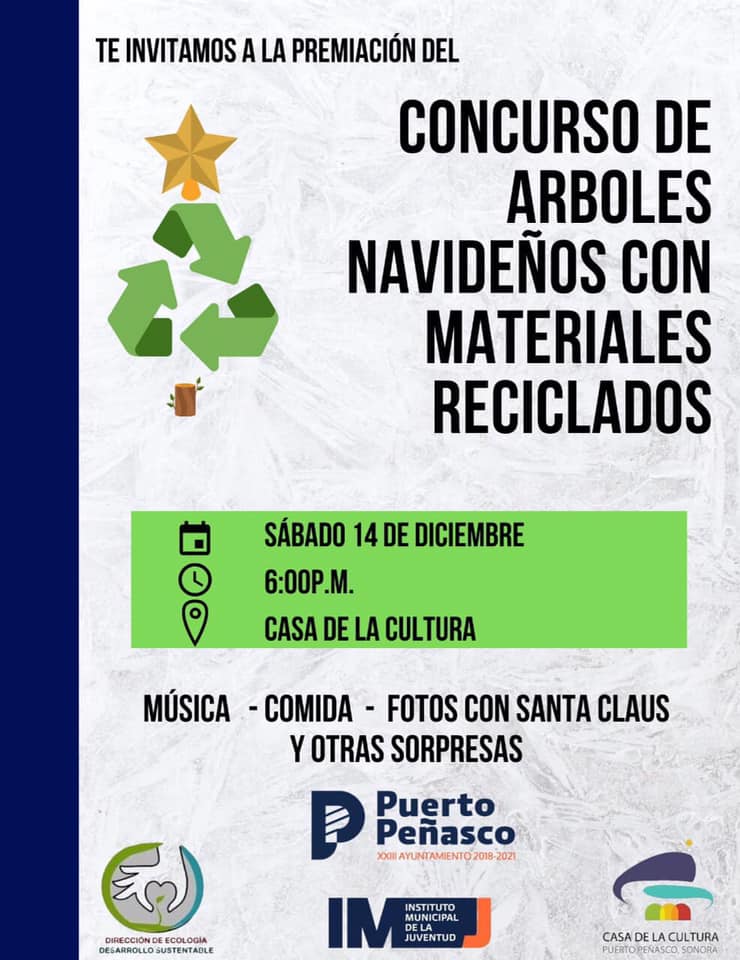 arbol-concurso-reciclado-2019b Concurso de árboles navideños con materiales reciclados 2019