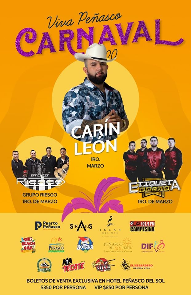 1-marzo Viva Peñasco 2020 Carnaval Calendar