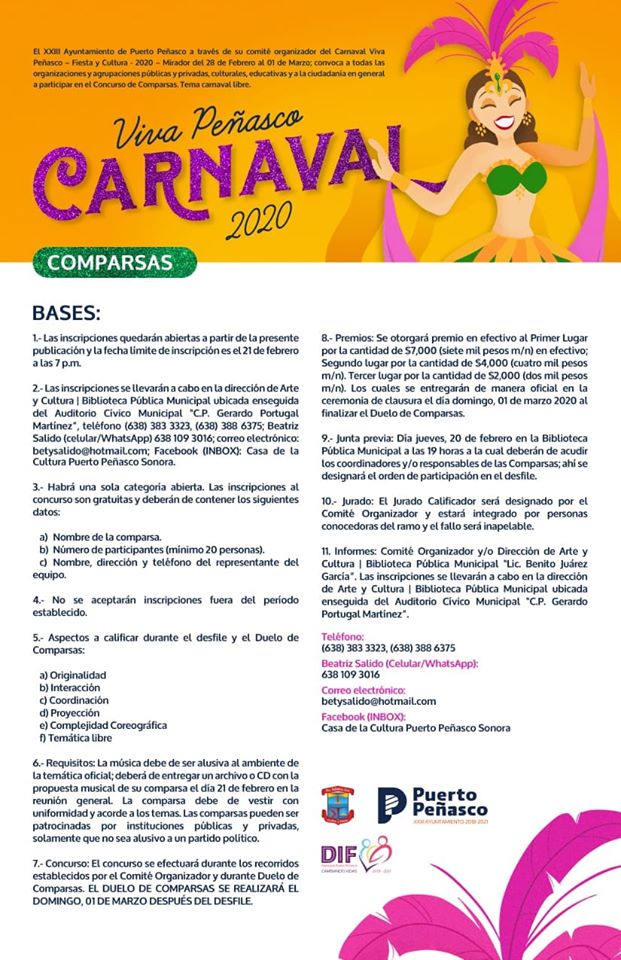 carnaval-comparsa-conv Call for Carnaval floats & groups!