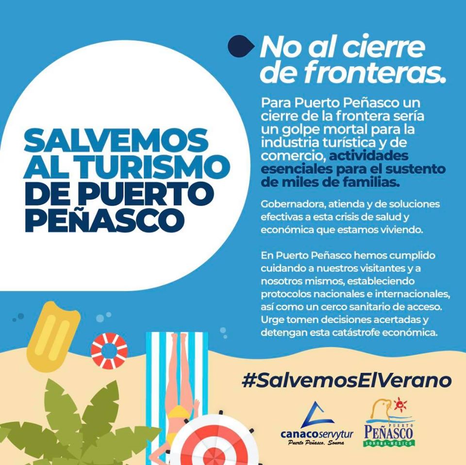no-al-cierre-de-fronteras Peñasco Chamber of Commerce joins Visitors & Convention Bureau to highlight importance of tourism