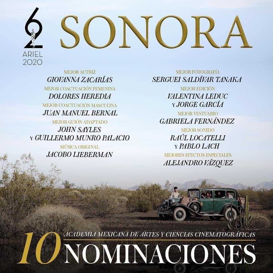 ariel-sonora-nominations Sonora nominated for 10 Ariel Awards: To air Sept. 27th
