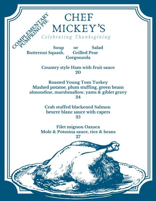 Mickeys-Thanksgiving-2020 Thanksgiving in Rocky Point 2020