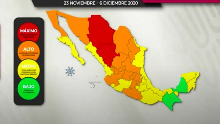 semaforo-mexico-23-nov-6-dic Sonora implements statewide “Anticipa” Covid Map