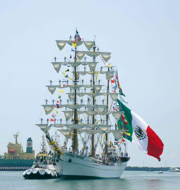 BUQUE-CUAUHTEMOC-veracruz Cuauhtemóc ship of the Mexican Navy to visit Puerto Peñasco