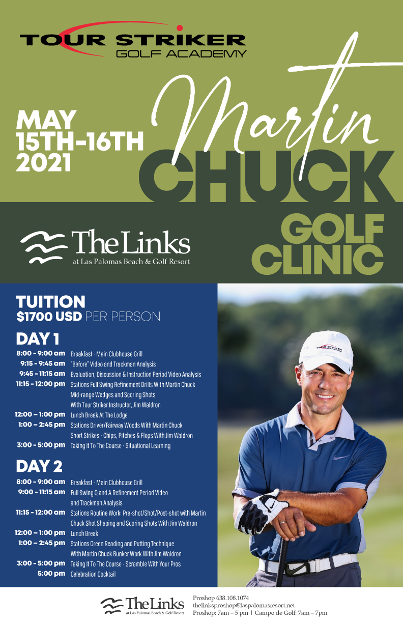 Golf-Clinic-at-Las-Palomas Two Day Golf Clinic With Martin Chuck at Las Palomas Beach & Golf Resort