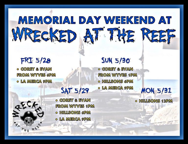 Wrecked at The Reef Memorial Day Weekend Music | Rocky ...