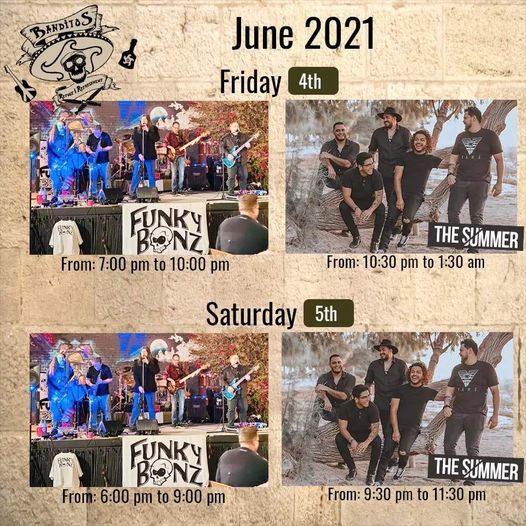 Banditos-firts-weekend-June-21 Banditos Weekend Music Lineup