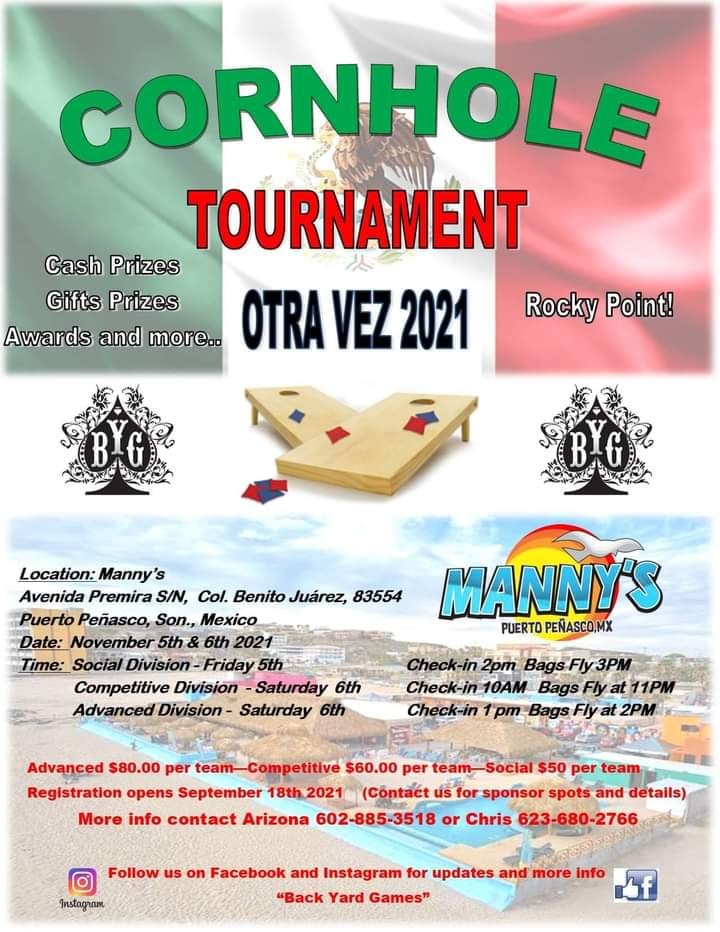 Mannys-Cornhole-Tournament-21 Novvrooomber Rocky Point Rundown
