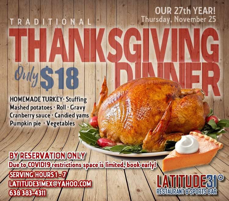 Latitude-31-Thanksgiving Thanksgiving options 2021