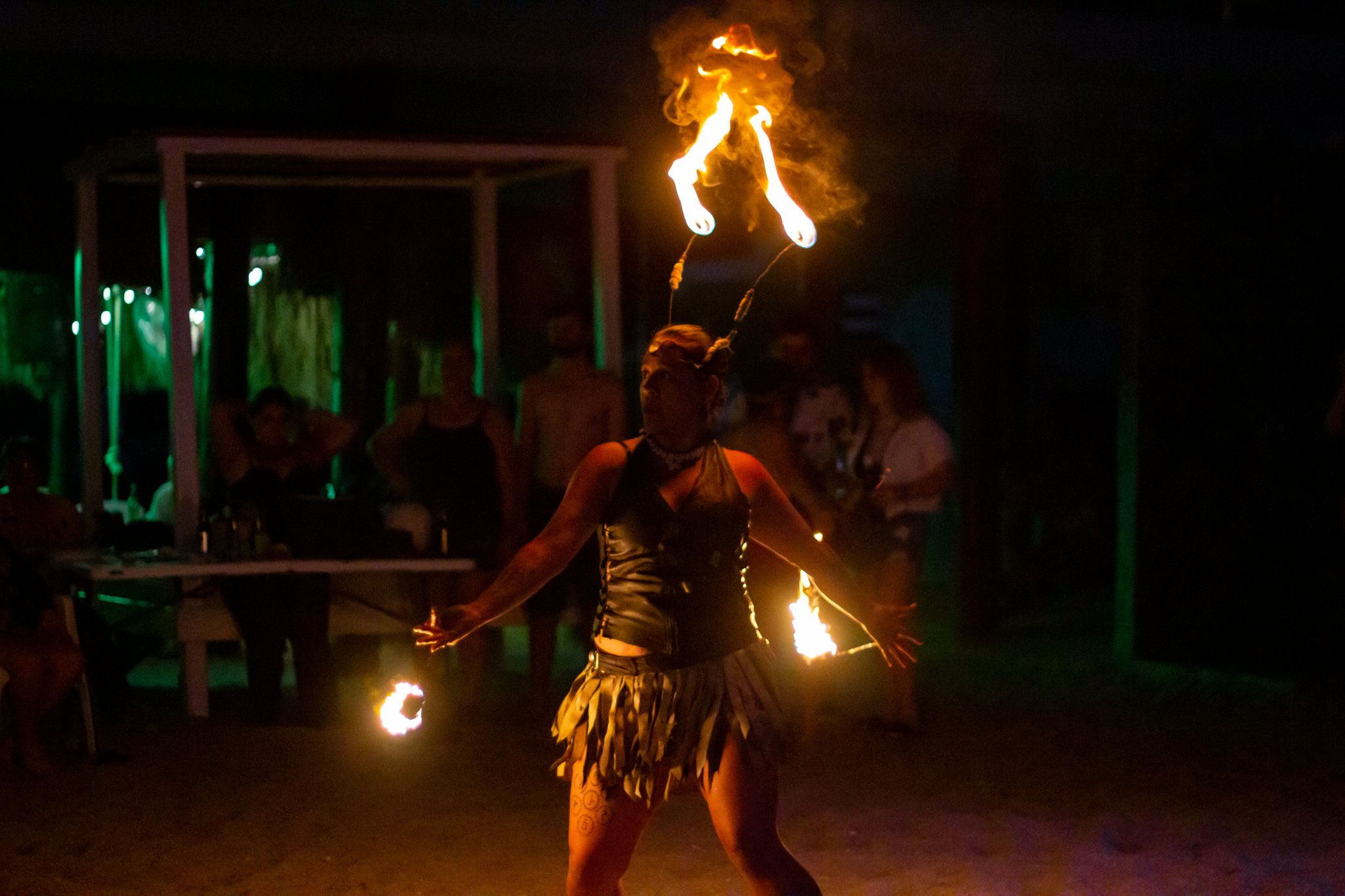 Afirka-Duste-Fire Fire Show at Manny's Beach Club