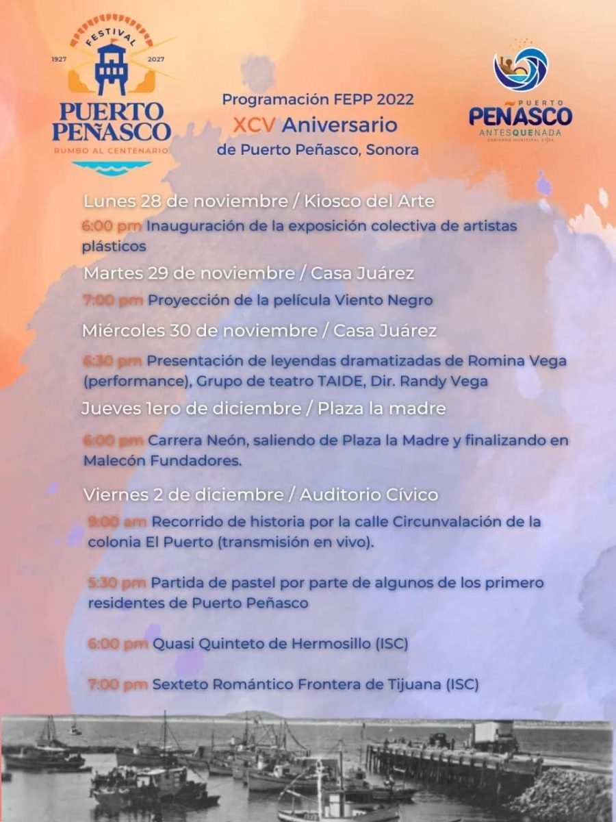 Programacion-Noviembre-Diciembre-Penasco-Centenario-900x1200 Puerto Peñasco Festival "Towards the Centennial"