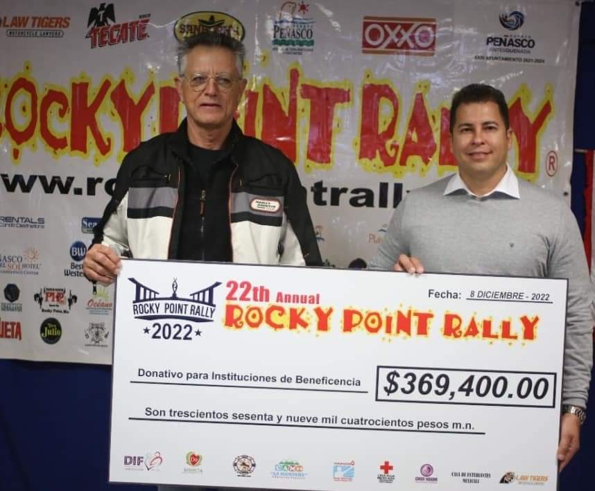 2022-cheque-jorge 2022 Rocky Point Rally donations distributed