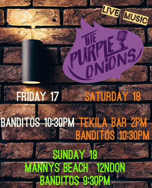 Purple-Onions-Banditos-Feb-17-18-23-1 The Purple Onions live @ Banditos