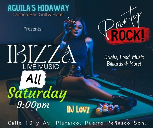 Ibizza-Aguilas-March-18-23 Ibizza live @ Aguila's Hideaway