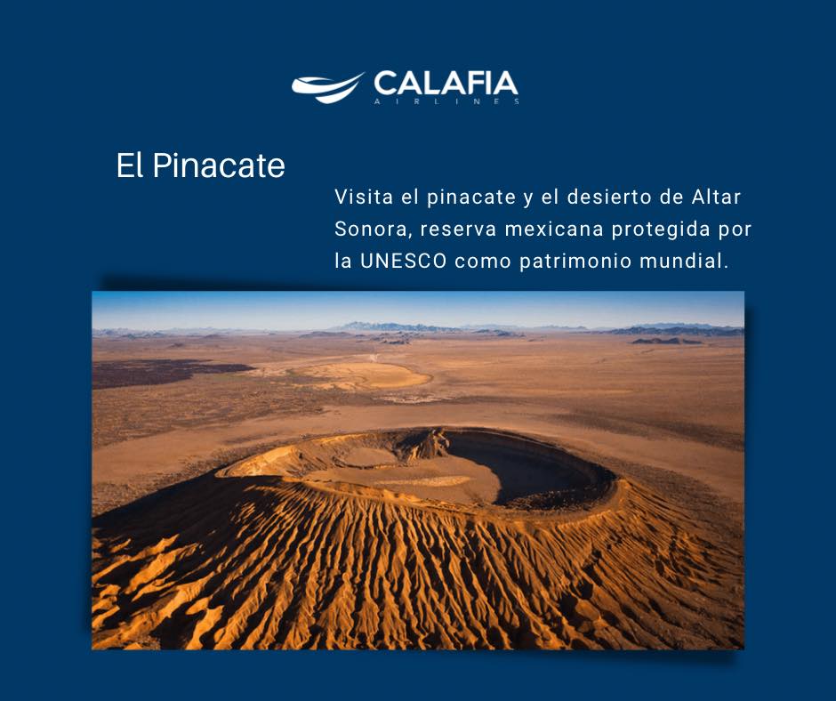 calafia-pinacate Calafia Airlines offers adventure to and from Rocky Point
